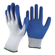 NMSAFETY 10 gay nylon beschichtet blauen Latex-Handschuh / Sicherheit Arbeitshandschuhe / Anti-Rutsch-Handschuhe gute Leistung aus China